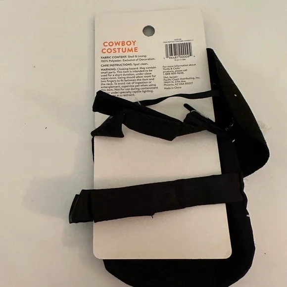 Cowboy pet costume brand new for bearded dragons Halloween - Picture 3 of 3